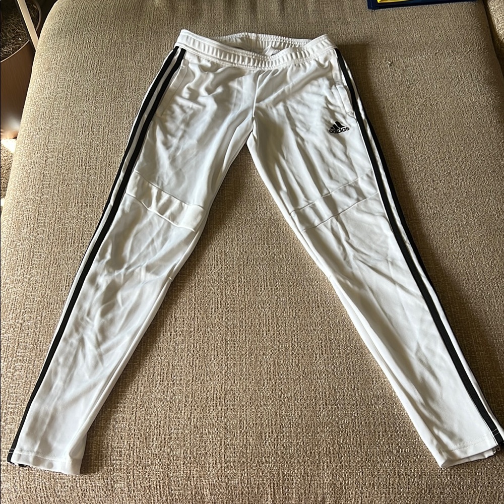 Adidas White Jogger Track Pants